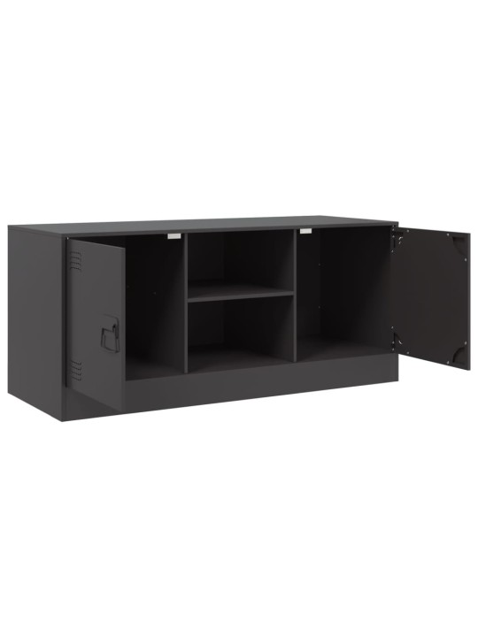 TV skříňka černá 99 x 39 x 44 cm ocel
