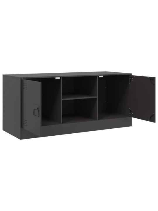TV skříňka černá 99 x 39 x 44 cm ocel