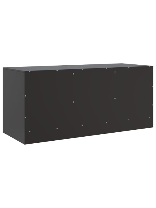TV skříňka černá 99 x 39 x 44 cm ocel