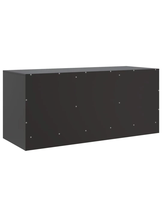 TV skříňka černá 99 x 39 x 44 cm ocel