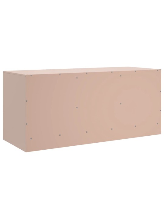 TV skříňka růžová 99 x 39 x 44 cm ocel