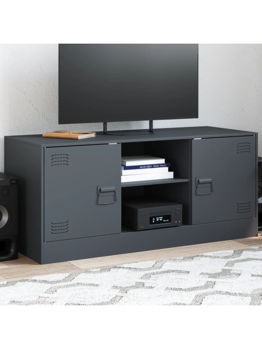 TV skříňka antracitová 99 x 39 x 44 cm ocel