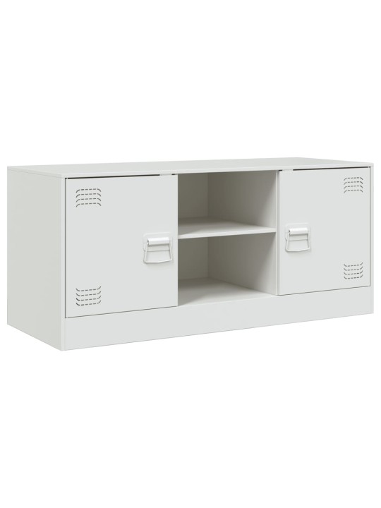 TV skříňka bílá 99 x 39 x 44 cm ocel