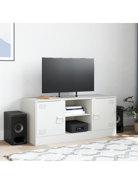 TV skříňka bílá 99 x 39 x 44 cm ocel