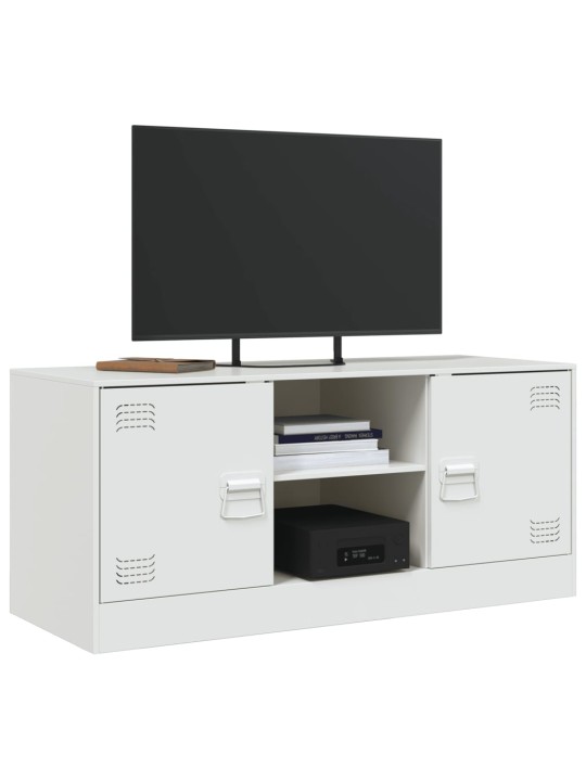 TV skříňka bílá 99 x 39 x 44 cm ocel