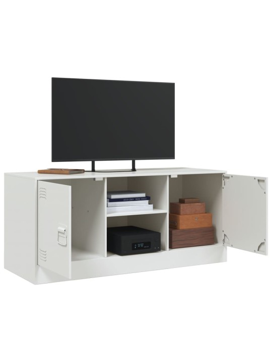 TV skříňka bílá 99 x 39 x 44 cm ocel