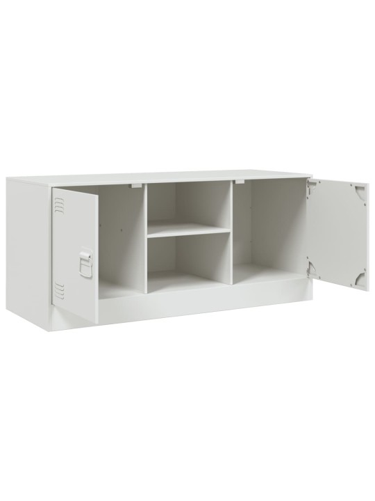 TV skříňka bílá 99 x 39 x 44 cm ocel