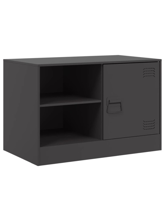 TV skříňka černá 67 x 39 x 44 cm ocel