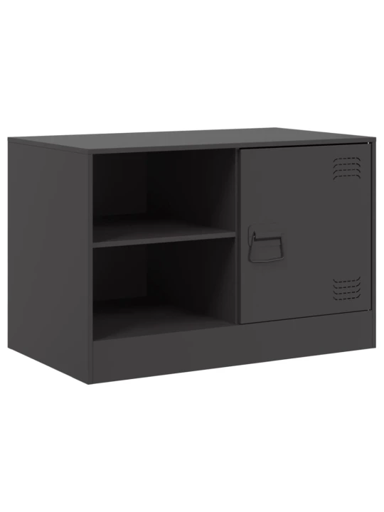 TV skříňka černá 67 x 39 x 44 cm ocel