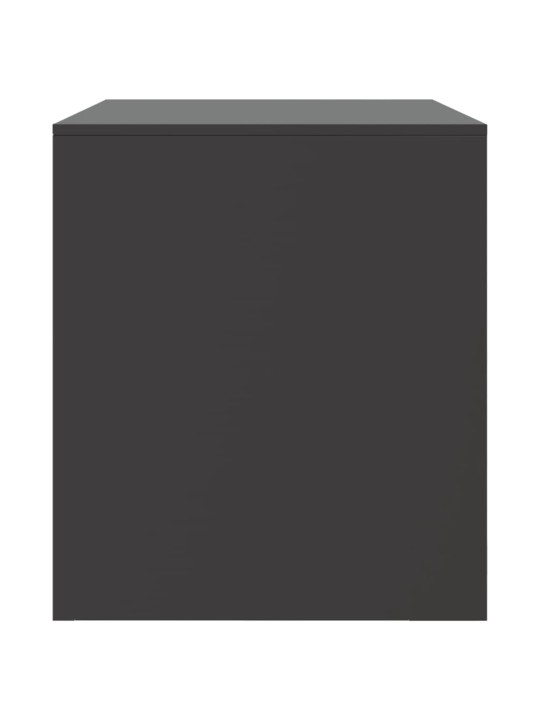 TV skříňka černá 67 x 39 x 44 cm ocel