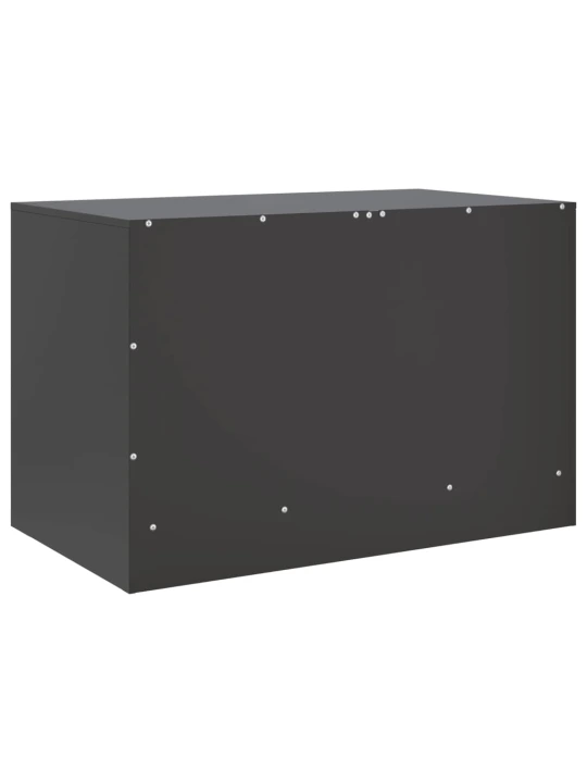 TV skříňka černá 67 x 39 x 44 cm ocel
