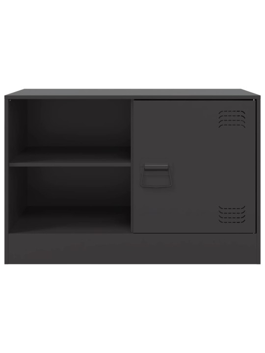 TV skříňky 2 ks černé 67 x 39 x 44 cm ocel