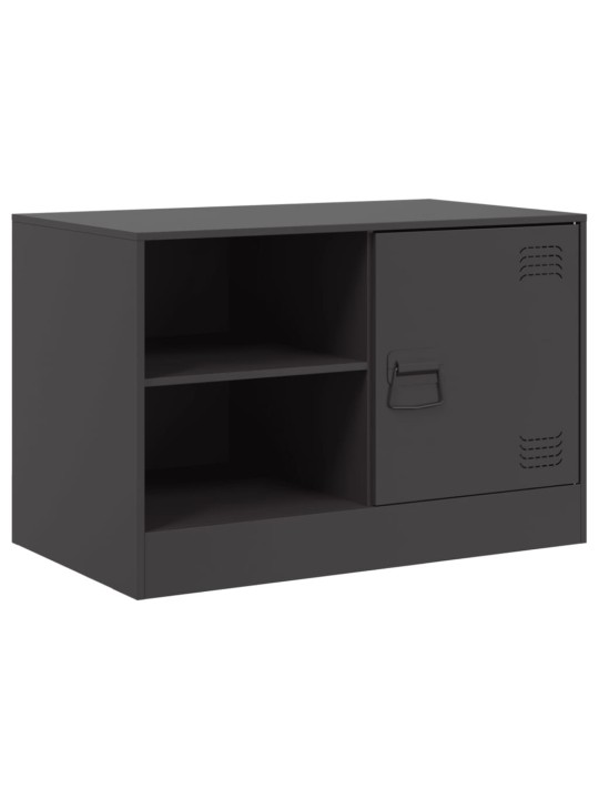 TV skříňky 2 ks černé 67 x 39 x 44 cm ocel