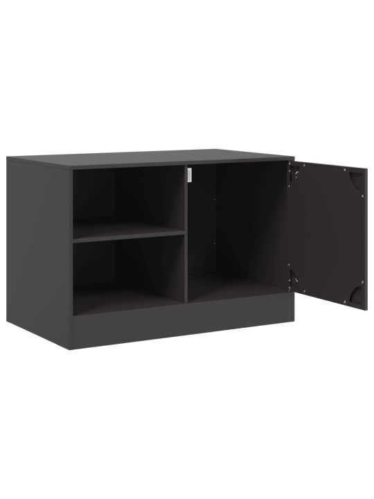 TV skříňky 2 ks černé 67 x 39 x 44 cm ocel