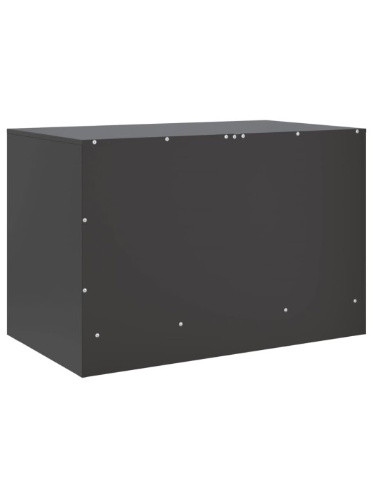 TV skříňky 2 ks černé 67 x 39 x 44 cm ocel