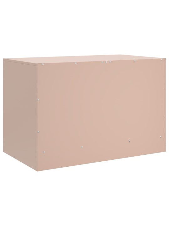 TV skříňka růžová 67 x 39 x 44 cm ocel