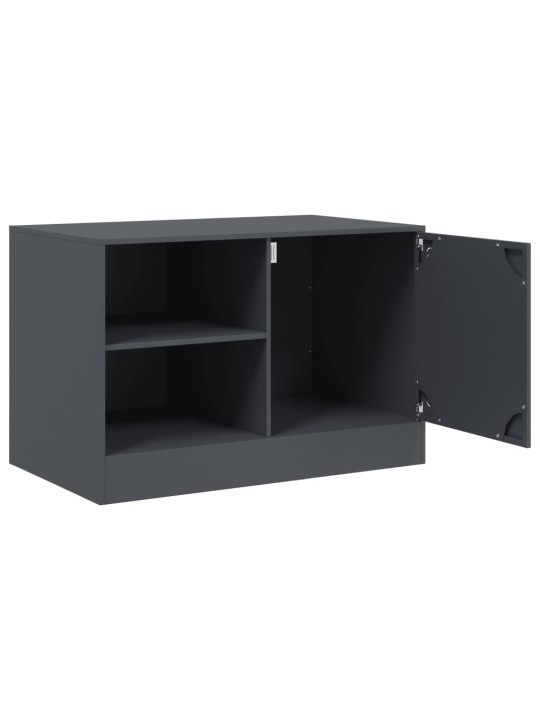 TV skříňka antracitová 67 x 39 x 44 cm ocel