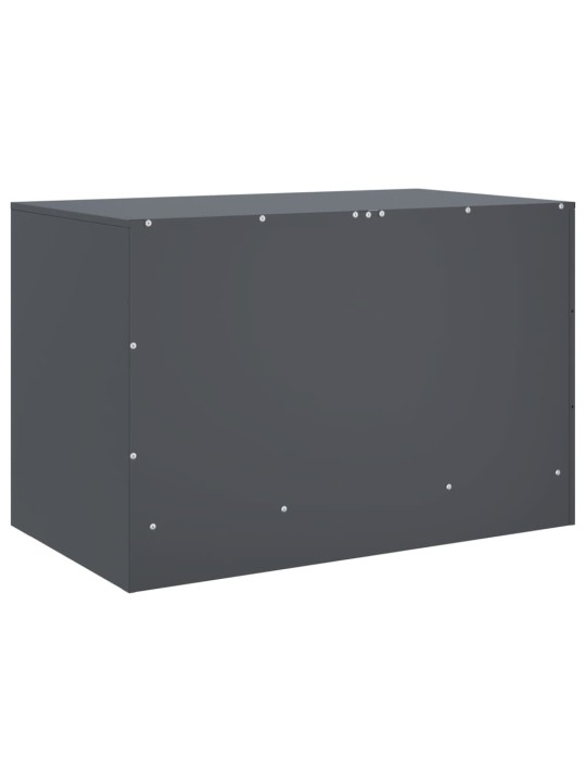 TV skříňka antracitová 67 x 39 x 44 cm ocel