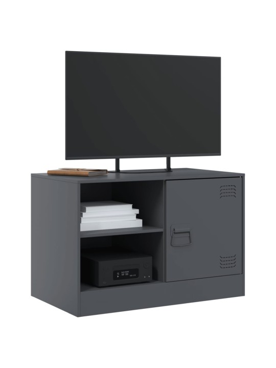 TV skříňky 2 ks antracitové 67 x 39 x 44 cm ocel