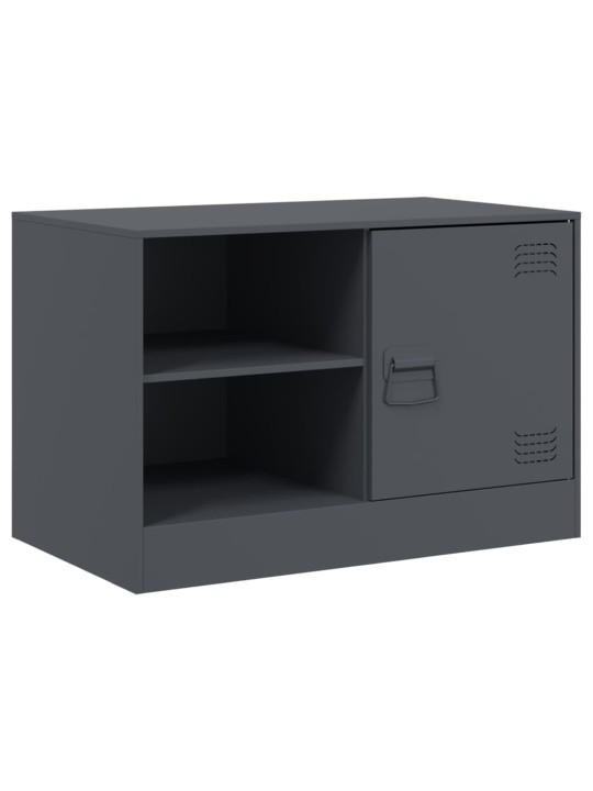 TV skříňky 2 ks antracitové 67 x 39 x 44 cm ocel