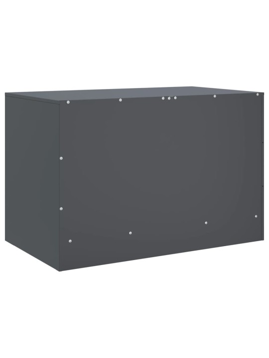 TV skříňky 2 ks antracitové 67 x 39 x 44 cm ocel