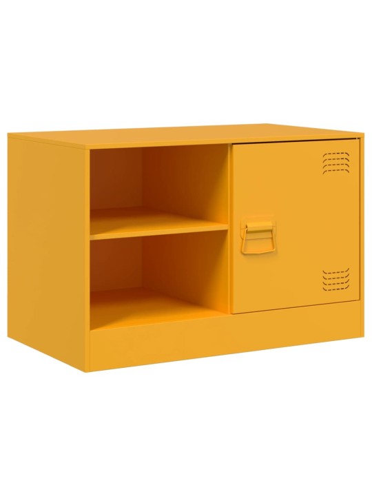 TV skříňka hořčicově žlutá 67 x 39 x 44 cm ocel
