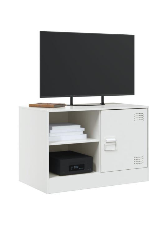 TV skříňka bílá 67 x 39 x 44 cm ocel