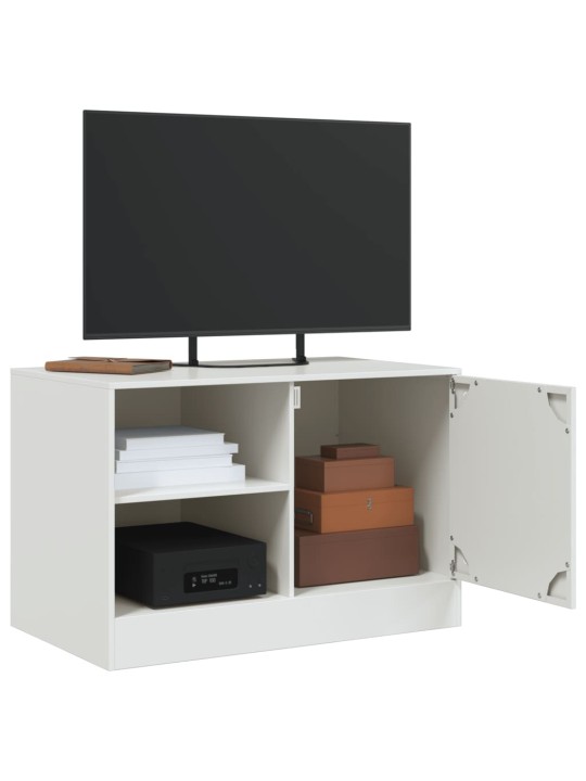 TV skříňky 2 ks bílé 67 x 39 x 44 cm ocel
