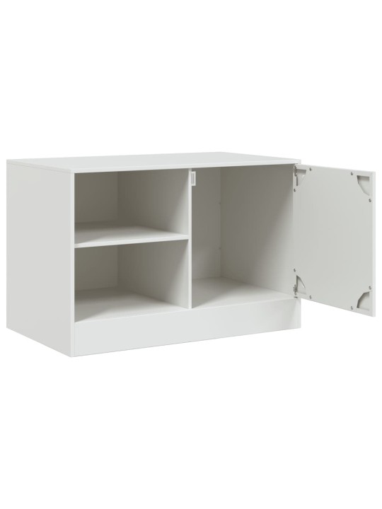 TV skříňky 2 ks bílé 67 x 39 x 44 cm ocel