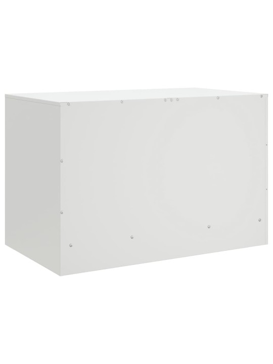 TV skříňky 2 ks bílé 67 x 39 x 44 cm ocel