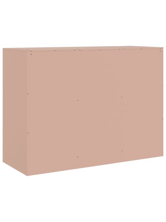 Příborník růžový 99 x 39 x 73 cm ocel