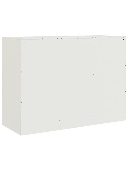 Příborník bílý 99 x 39 x 73 cm ocel