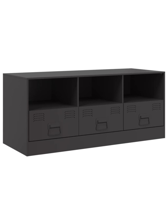 TV skříňka černá 99 x 39 x 44 cm ocel