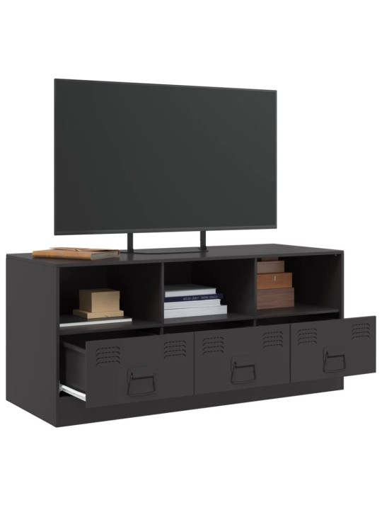 TV skříňka černá 99 x 39 x 44 cm ocel