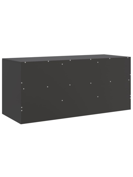 TV skříňka černá 99 x 39 x 44 cm ocel