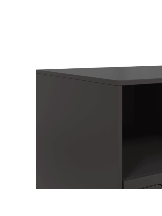 TV skříňka černá 99 x 39 x 44 cm ocel