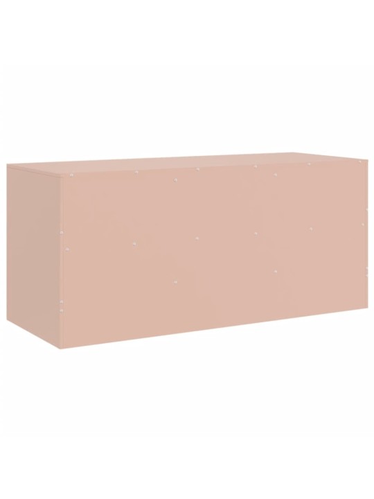 TV skříňka růžová 99 x 39 x 44 cm ocel