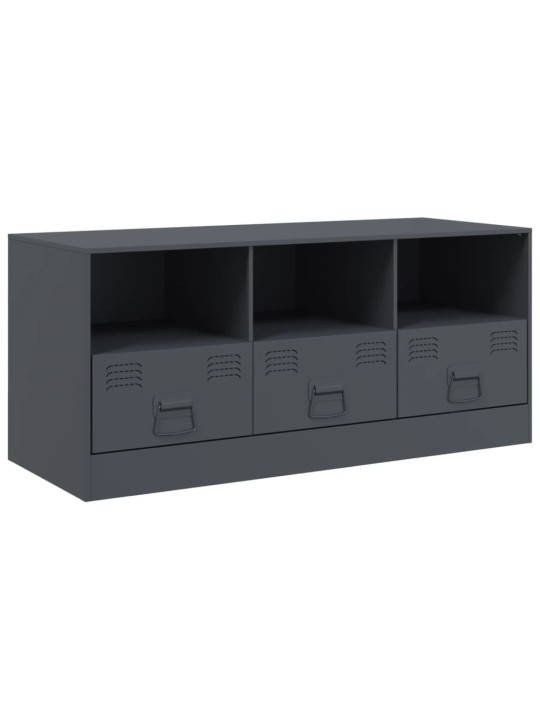 TV skříňka antracitová 99 x 39 x 44 cm ocel