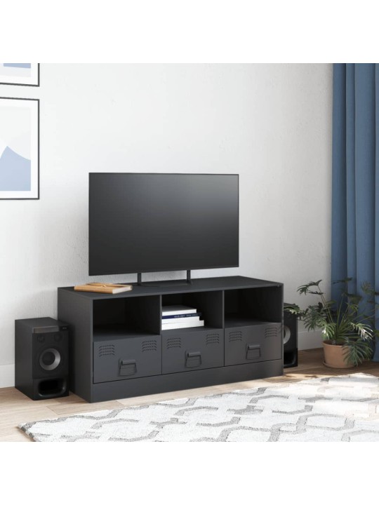 TV skříňka antracitová 99 x 39 x 44 cm ocel