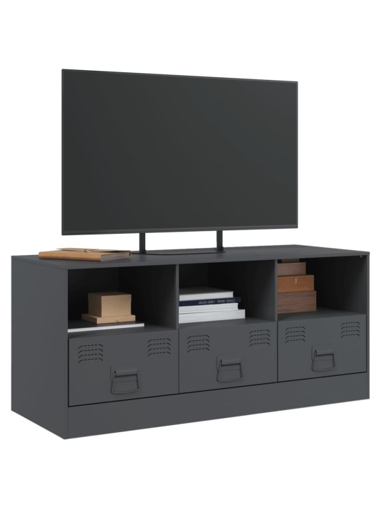 TV skříňka antracitová 99 x 39 x 44 cm ocel