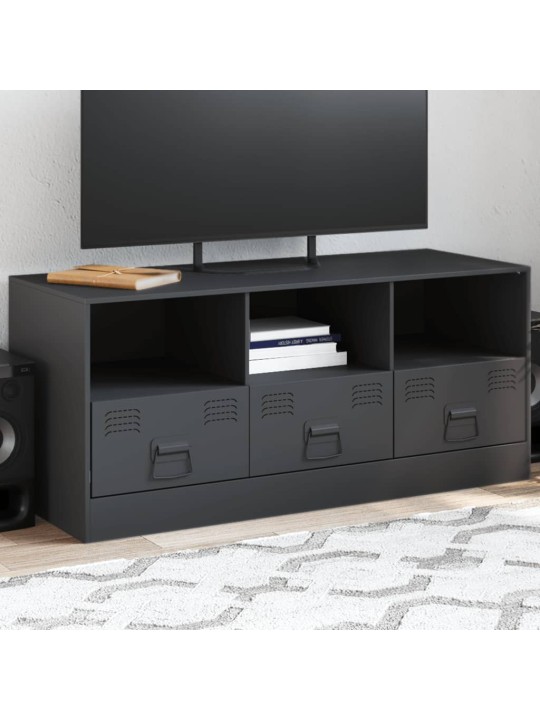 TV skříňka antracitová 99 x 39 x 44 cm ocel