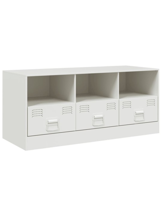 TV skříňka bílá 99 x 39 x 44 cm ocel