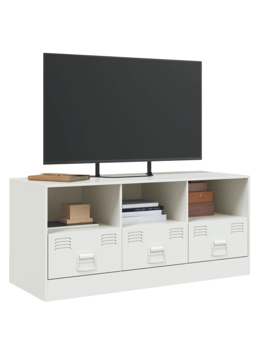 TV skříňka bílá 99 x 39 x 44 cm ocel