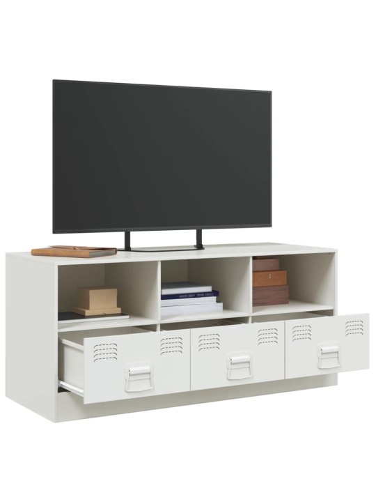 TV skříňka bílá 99 x 39 x 44 cm ocel