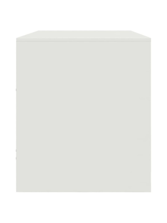 TV skříňka bílá 99 x 39 x 44 cm ocel