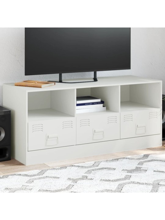 TV skříňka bílá 99 x 39 x 44 cm ocel
