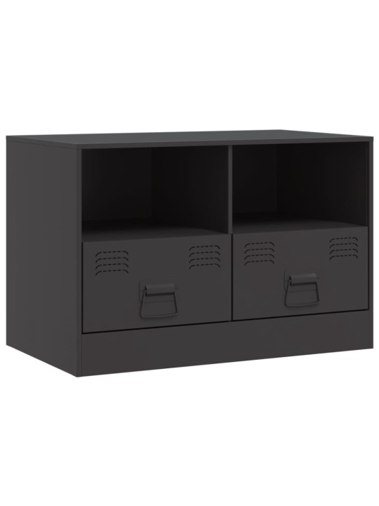 TV skříňka černá 67 x 39 x 44 cm ocel