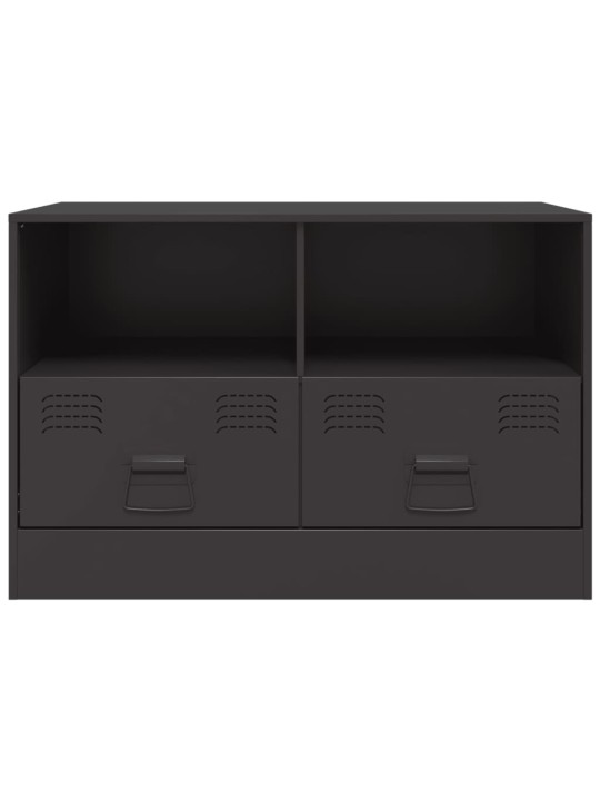 TV skříňky 2 ks černé 67 x 39 x 44 cm ocel