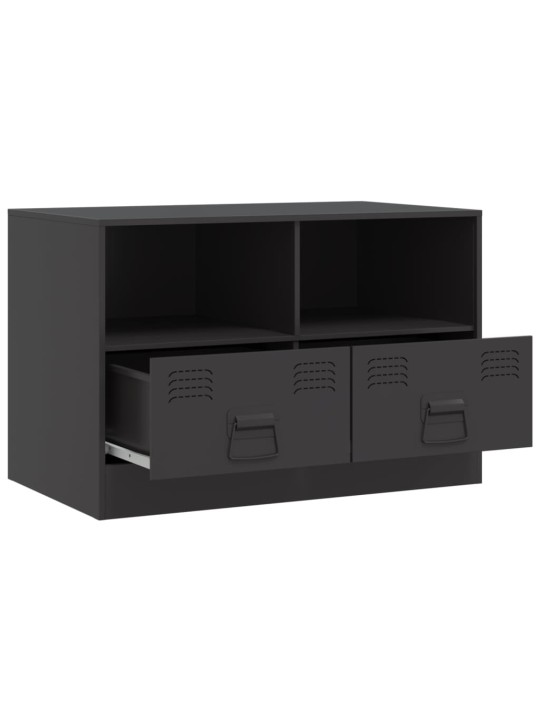 TV skříňky 2 ks černé 67 x 39 x 44 cm ocel
