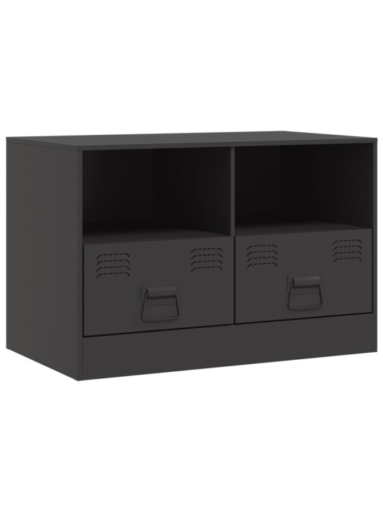 TV skříňky 2 ks černé 67 x 39 x 44 cm ocel